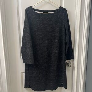 Banana Republic Sweatshirt Dress. Boat Neck. 3/4 Sleeve